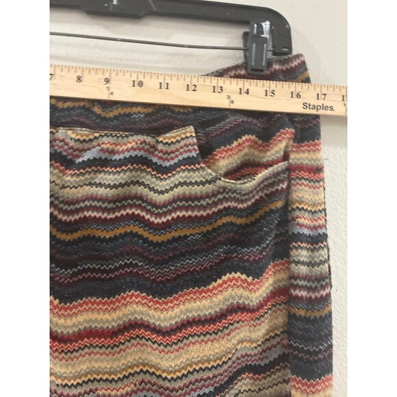 Free People Womens Striped Jogger casual Pants pockets Size large Multicolor - Picture 6 of 8